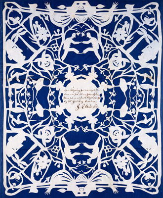 Papirklip af H.C. Andersen: »Og dit Hjertelag betaler«, 1864 (Odense Bys Museer)