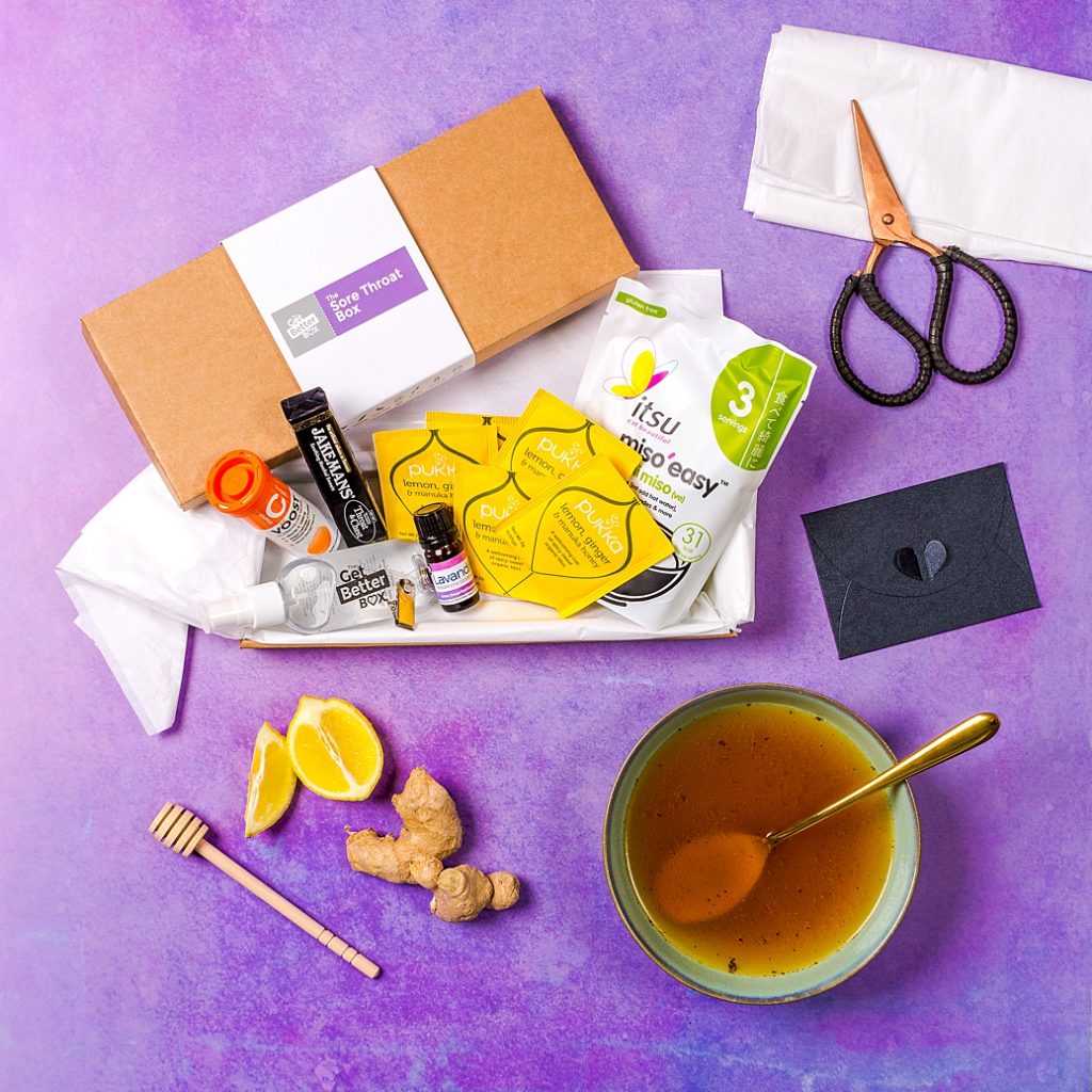 Colourful content creation for The Get Better Box. Product photography & styling by Marianne Taylor.