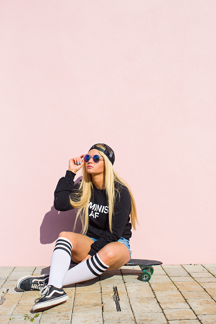 Monthly Gift Apparel Skater Girl Look Book. Product and Lifestyle Photography by Marianne Taylor.