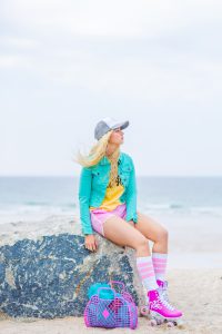 Colourful skate lifestyle photography and styling by Marianne Taylor.