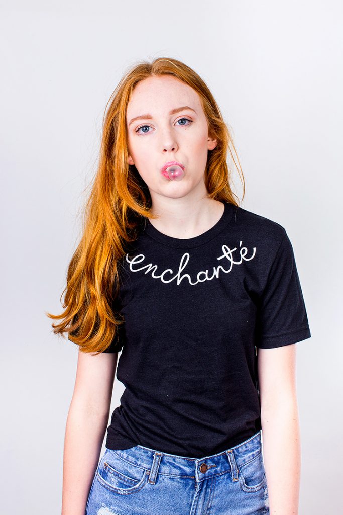 Alphabet Bags: product photography of t-shirts - Marianne Taylor