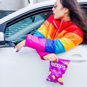 Colourful content creation for Bepps Snacks. Product photography & styling by Marianne Taylor.