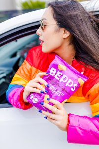 Colourful content creation for Bepps Snacks. Product photography & styling by Marianne Taylor.