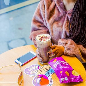 Colourful product photography and content creation for Bepps Snacks by Marianne Taylor.