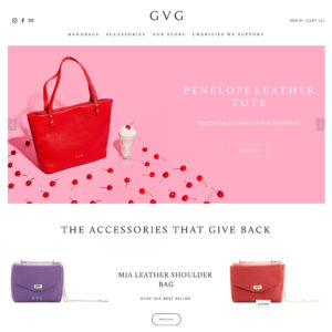 GVG accessories website still imagery by Marianne Taylor.