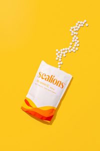 Colourful content creation for the launch of Sealions vitamin brand. Styled health product stills photography by Marianne Taylor.