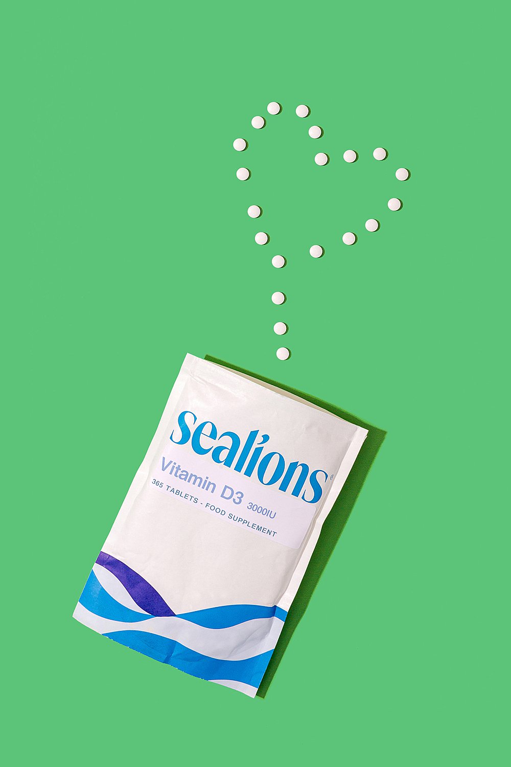 Colourful content creation for Sealions vitamin brand. Styled health product stills photography by Marianne Taylor.