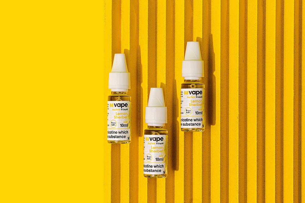 Content creation for 88vape with bright colours. Styled product stills photography by Marianne Taylor.