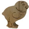 Osterdeko Figuren zum Aufstellen 5er-Set Designs sortiert aus Holz Buche 18mm