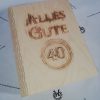 Buchcover Schatulle Geschenkbox mit Verschluss aus Holz Buche