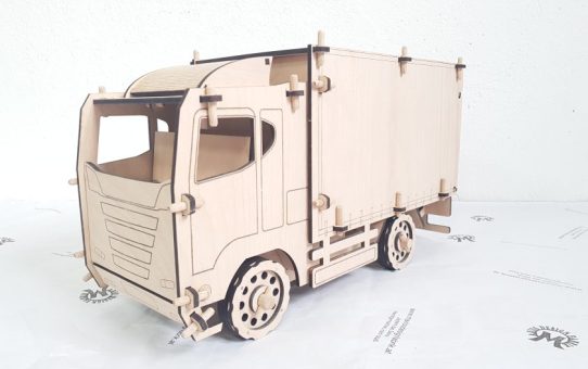 Fahrzeug Spielzeug Lastwagen mit Ladebox 47x26x20 cm