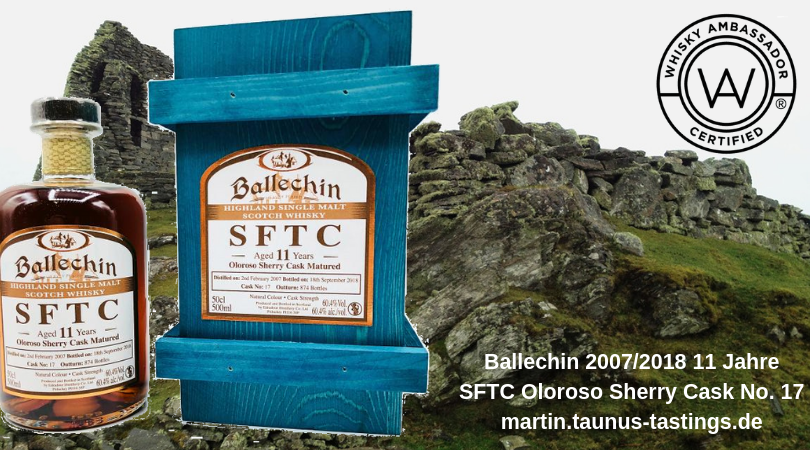Ballechin 2007/2018 11 Jahre SFTC Oloroso Sherry Cask No. 17