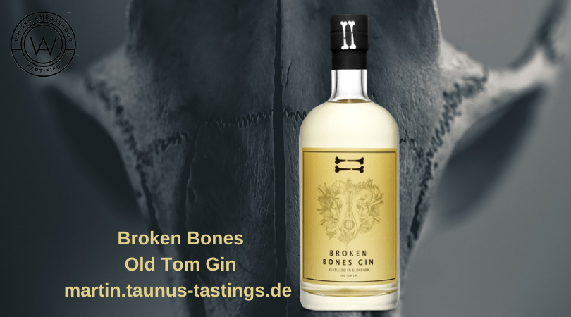 Eine Flasche Broken Bones Old Tom Gin