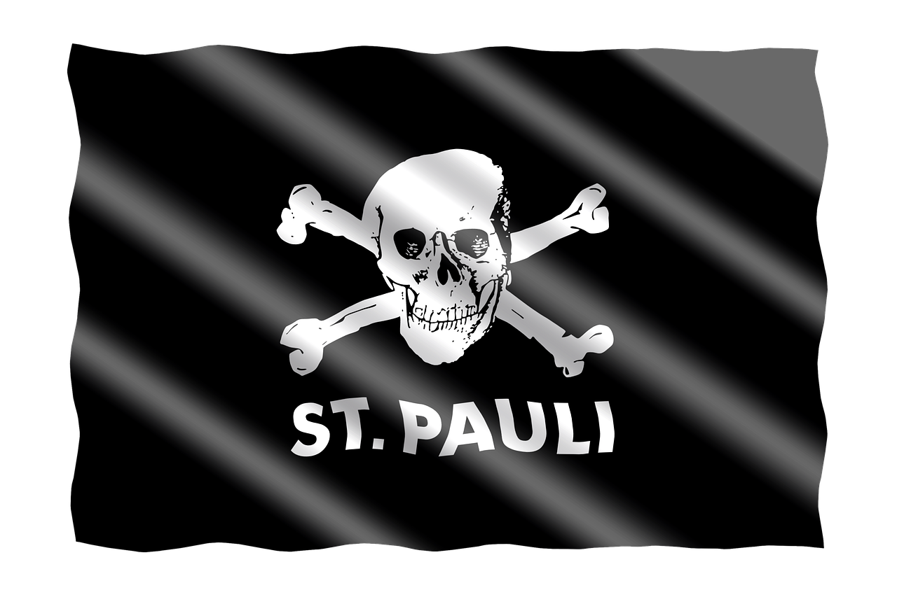 Flagge des FC St. Pauli