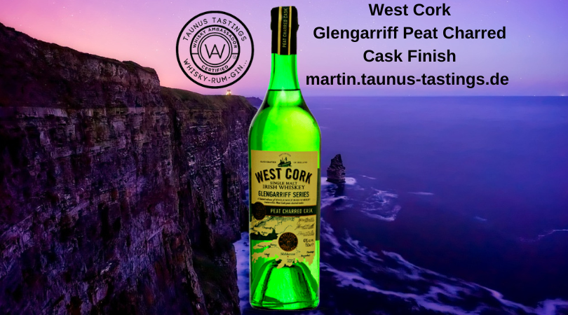 Eine Flasche West Cork Glengarriff Peat Charred Cask Finish, 