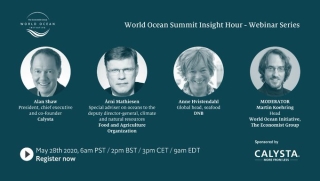 Moderating webinar on sustainable seafood