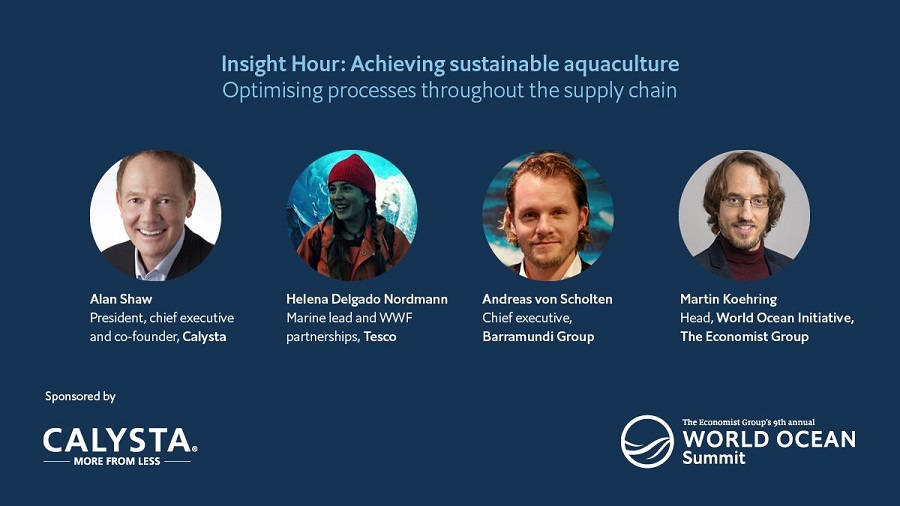 Moderating webinar on sustainable aquaculture