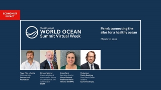Moderating at World Ocean Summit
