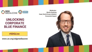 Moderating at UN Ocean Conference