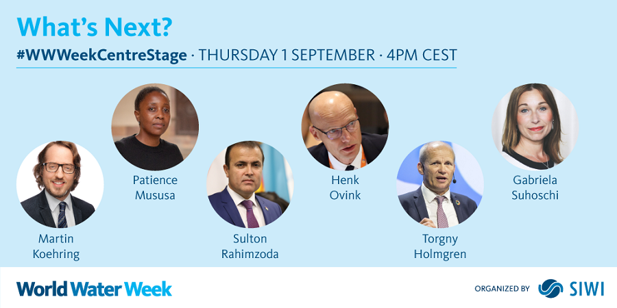 Speaking at World Water Week in Stockholm