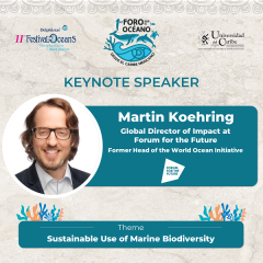 Keynote speaker at Forum for the Ocean in Cancun