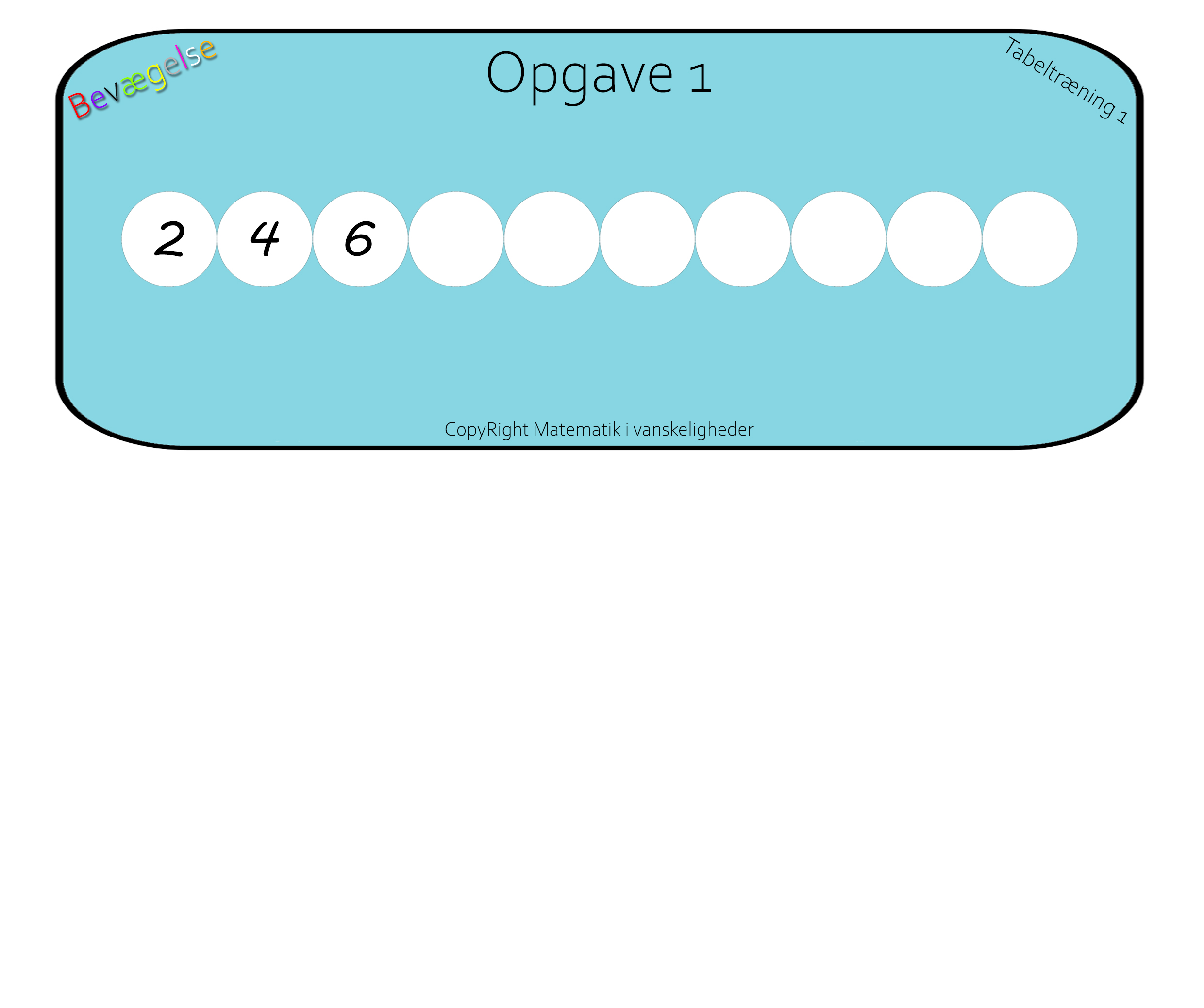 Tabeltræning 1 opgave 1