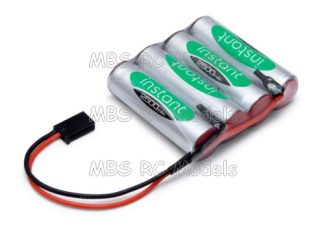 Mottagarbatteri NiMh 4.8V 2500mAh flat