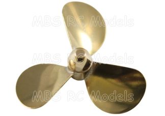 Propeller, 3-bladig, 30mm, M4, höger/medurs