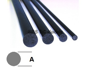 Kolfiberstång 0.5 x 1000mm