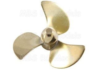 Propeller, 3-bladig, 25mm, M3, höger/medurs