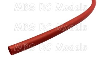 Krympslang, 1mm, röd (pris/löpmeter)