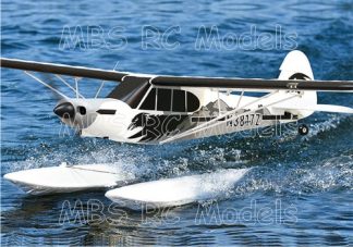 FMS PA-18 Super Cub 1700mm V2 PNP, gyro och pontoner