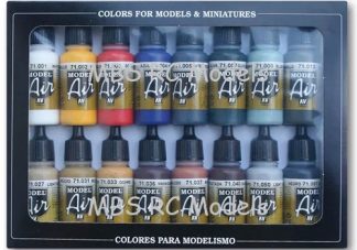 71178 - Vallejo Basic Color Pack, 16-p