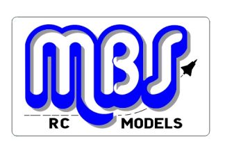 MBS RC Models, självhäftande dekal, 150x90mm