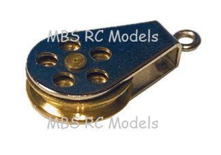 Block med rulle, 18x3.5mm, Ø12mm, 5-p