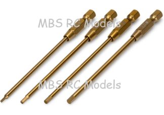 M-Drive Power Tool titanöverdragna insexnycklar, 1.5, 2.0, 2.5 och 3.0mm