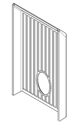 MCZ Rückwand aus Gusseisen (41301502800V)