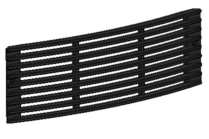 41301602900V | MCZ Schwarze Luftgitter aus Guss