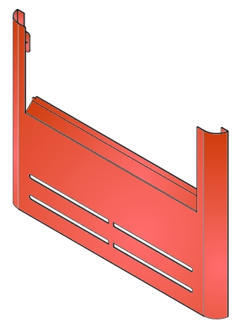 41401004060 | MCZ Stahlabdeckplatte Rot
