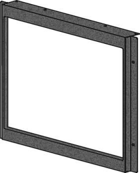 MCZ Fassade aus schwarzen Stahl (41401006560)