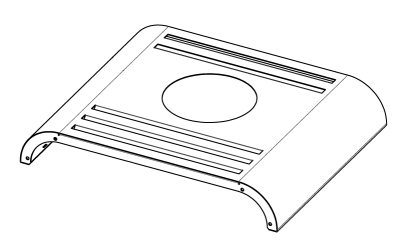 41401111760 | MCZ Stahlabdeckplatte ALLUMINIUM