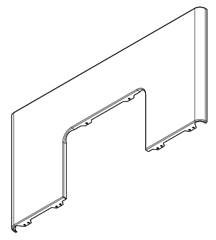 41401122250 | MCZ Obere vordere Verkleidung BLACK