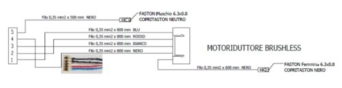 41452000500 | MCZ Kabel Getriebemotor brushless