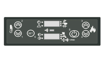 4160311 | MCZ Bedienblende mit LED Display
