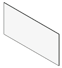 41701701000 | MCZ Glaskeramikscheibe ohne Siebdruck 1104x447x4