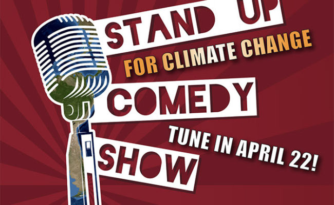 poster for stand up for climate change comedy show