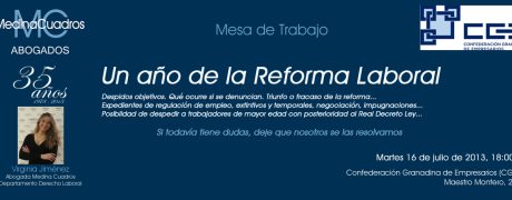 Conferencia reforma laboral Medina Cuadros