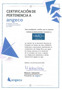 Certificado Angeco
