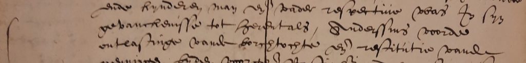 Meren Bastiaen Peter Cornelis, en broer Jan kopen het goed van wijlen broer Laureijs, die gevangen zat in Herenthals, en stede huurde op Couwelaer - Ginneken R686 f11v-1 juli 1587