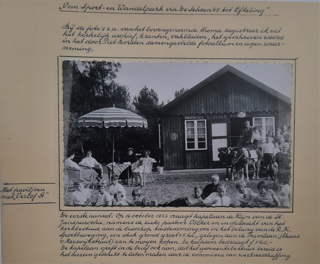 Kaatsheuvel, van Sport en Wandelpark, via de Schoen 49 tot Natuurpark Efteling - Start 1933 - Steenbergen Eduard, Kaatsheuvel 1890-1950 - Gianotten Printed Media - Tilburg - Pag. 301 Boven